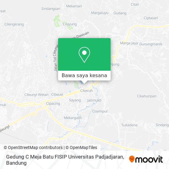 Peta Gedung C Meja Batu FISIP Universitas Padjadjaran