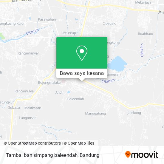 Peta Tambal ban simpang baleendah