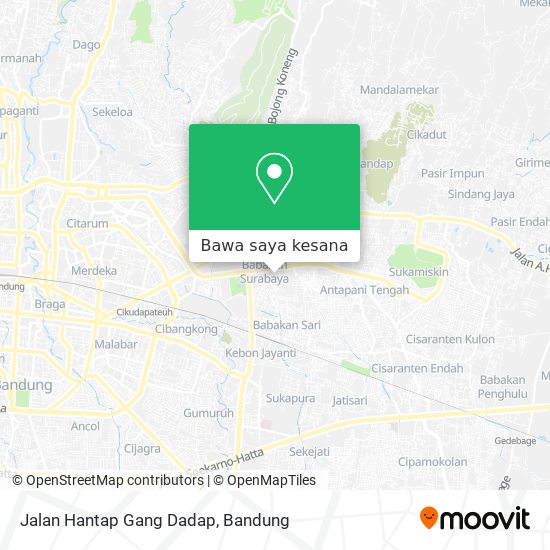 Peta Jalan Hantap Gang Dadap