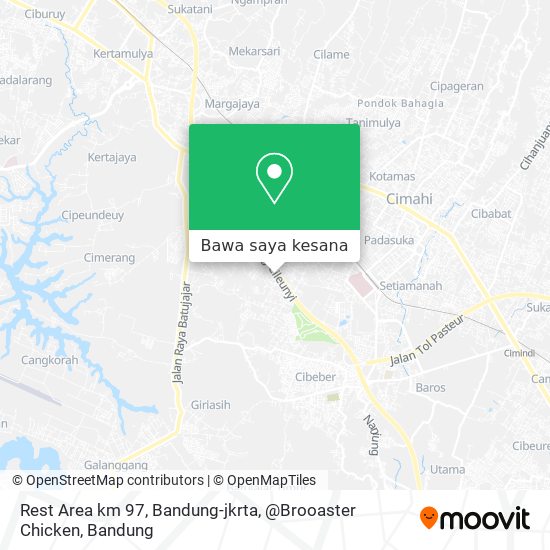 Peta Rest Area km 97, Bandung-jkrta, @Brooaster Chicken