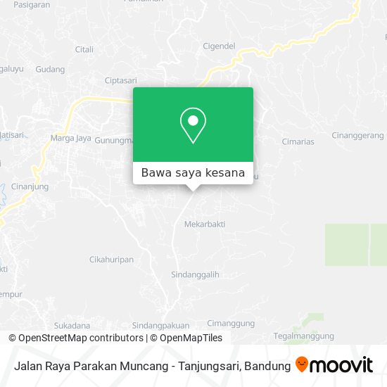 Peta Jalan Raya Parakan Muncang - Tanjungsari