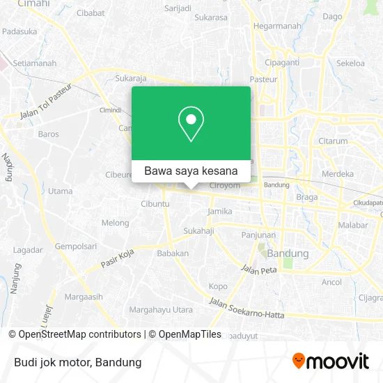 Peta Budi jok motor