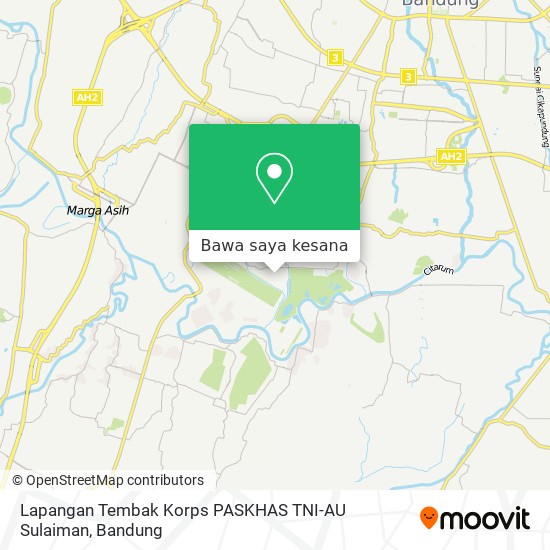 Peta Lapangan Tembak Korps PASKHAS TNI-AU Sulaiman