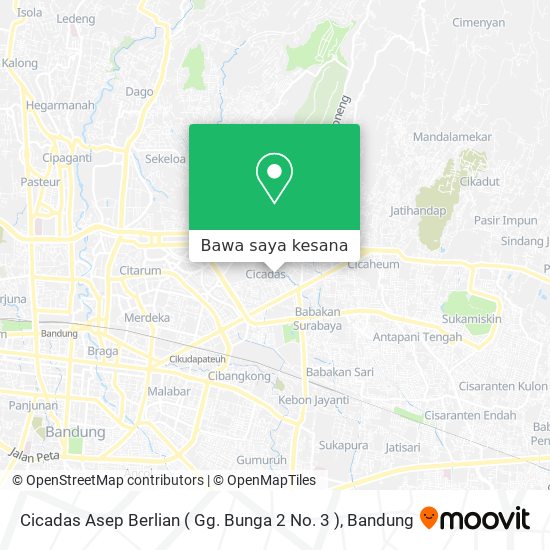 Peta Cicadas Asep Berlian ( Gg. Bunga 2 No. 3 )