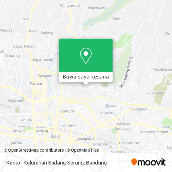 Peta Kantor Kelurahan Sadang Serang