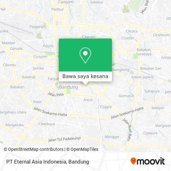 Peta PT Eternal Asia Indonesia