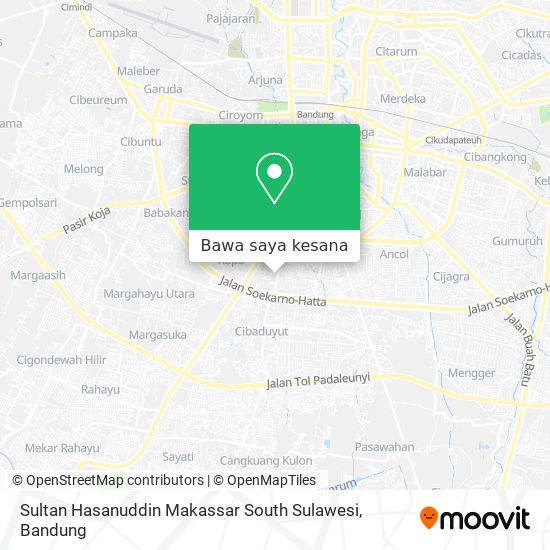 Peta Sultan Hasanuddin Makassar South Sulawesi