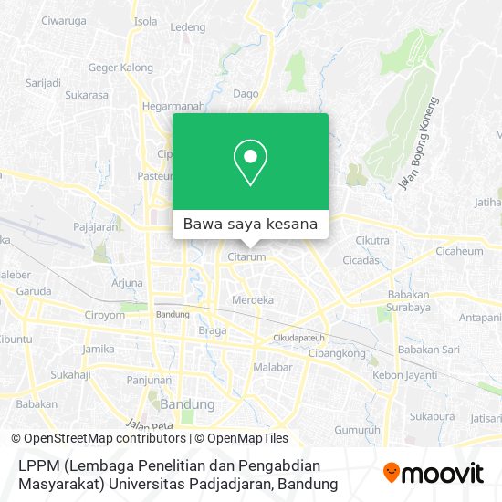 Peta LPPM (Lembaga Penelitian dan Pengabdian Masyarakat) Universitas Padjadjaran