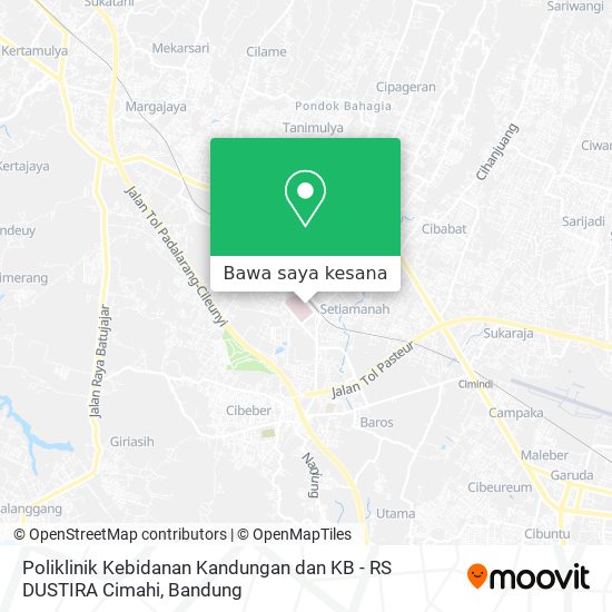 Peta Poliklinik Kebidanan Kandungan dan KB - RS DUSTIRA Cimahi
