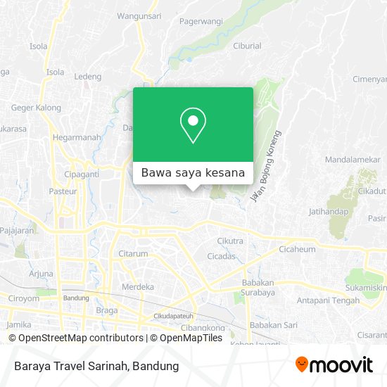 Peta Baraya Travel  Sarinah