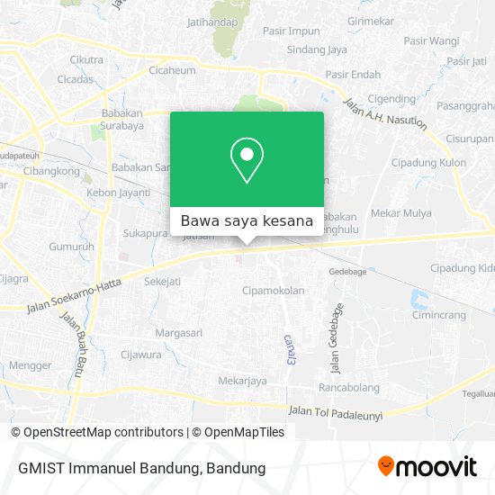 Peta GMIST Immanuel Bandung