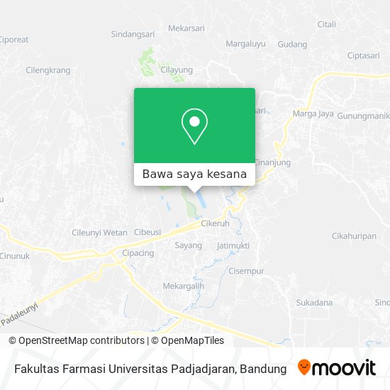 Peta Fakultas Farmasi Universitas Padjadjaran