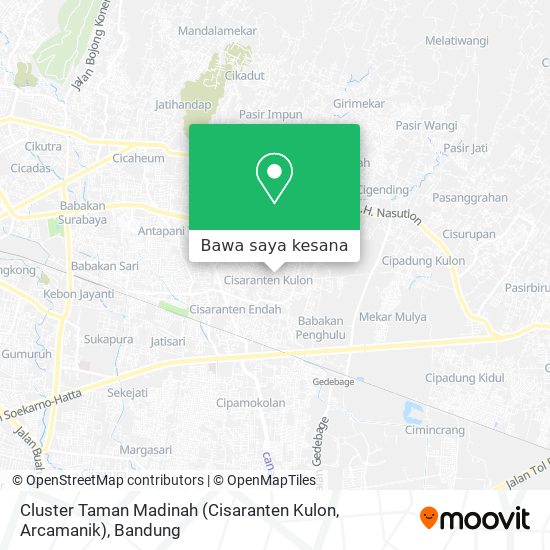 Peta Cluster Taman Madinah (Cisaranten Kulon, Arcamanik)