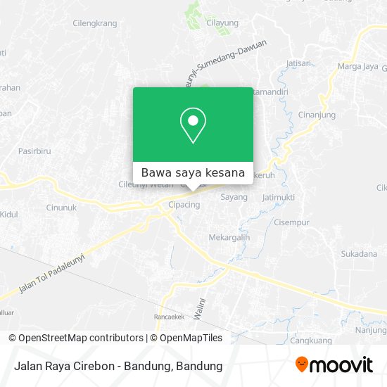 Peta Jalan Raya Cirebon - Bandung