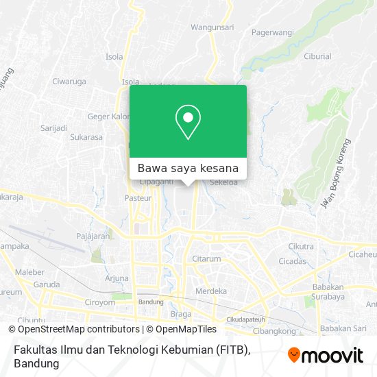 Peta Fakultas Ilmu dan Teknologi Kebumian (FITB)