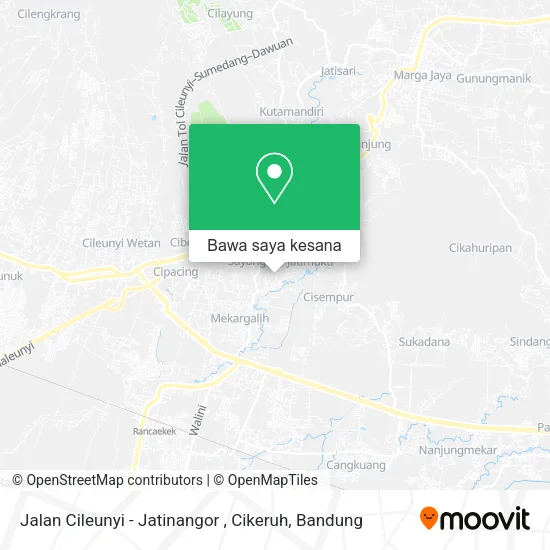 Peta Jalan Cileunyi - Jatinangor , Cikeruh