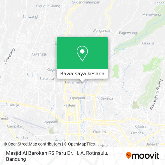 Peta Masjid Al Barokah RS Paru Dr. H. A. Rotinsulu