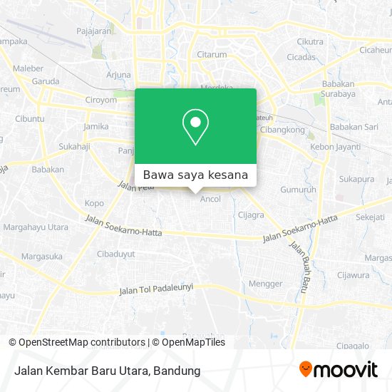 Peta Jalan Kembar Baru Utara