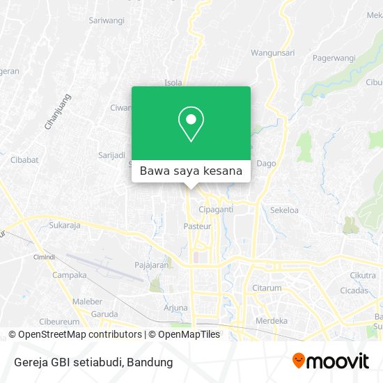 Peta Gereja GBI setiabudi