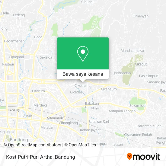 Peta Kost Putri Puri Artha