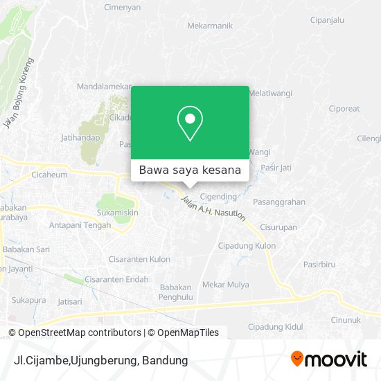 Peta Jl.Cijambe,Ujungberung