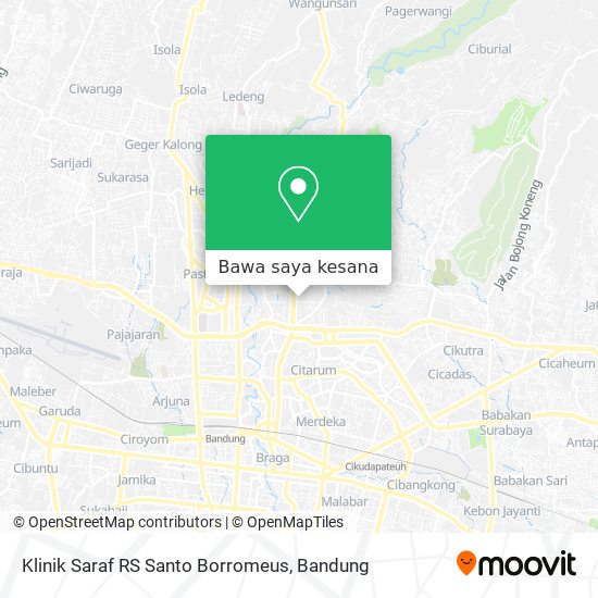 Peta Klinik Saraf RS Santo Borromeus