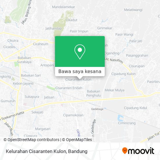 Peta Kelurahan Cisaranten Kulon