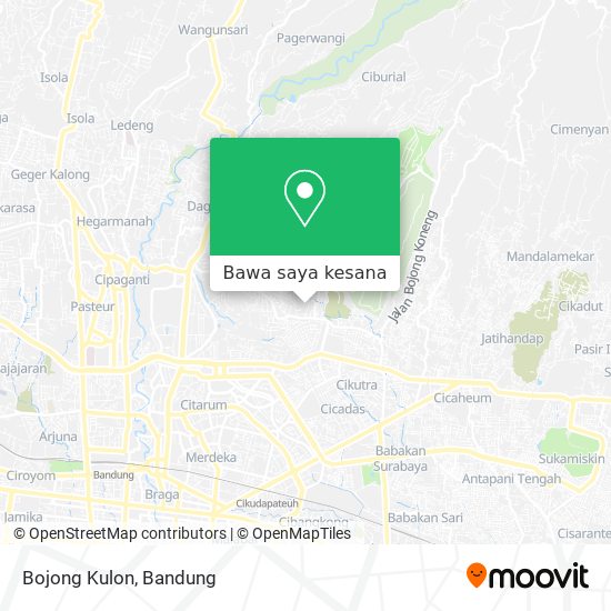 Peta Bojong Kulon