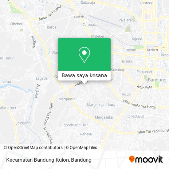 Peta Kecamatan Bandung Kulon