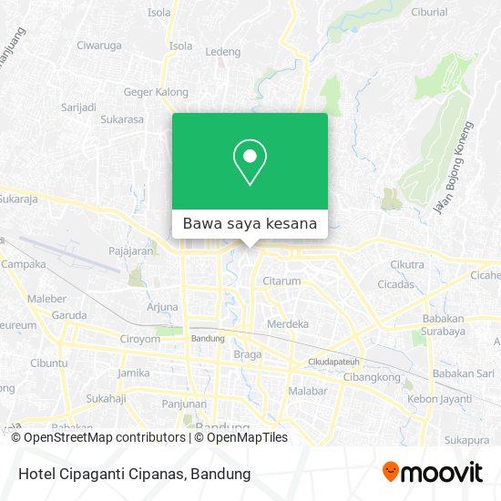 Peta Hotel Cipaganti Cipanas
