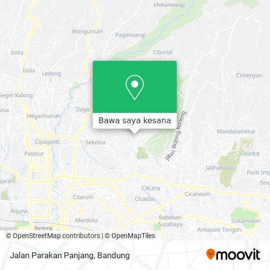 Peta Jalan Parakan Panjang