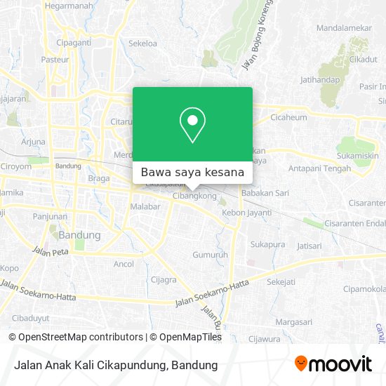 Peta Jalan Anak Kali Cikapundung