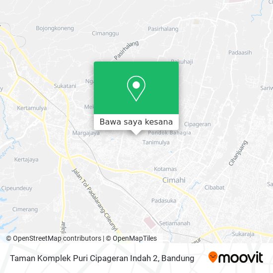Peta Taman Komplek Puri Cipageran Indah 2