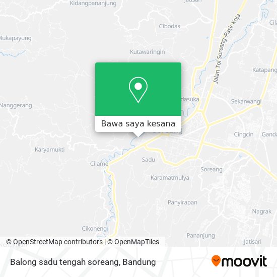 Peta Balong sadu tengah soreang