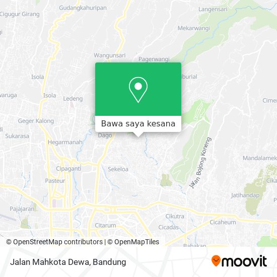 Peta Jalan Mahkota Dewa