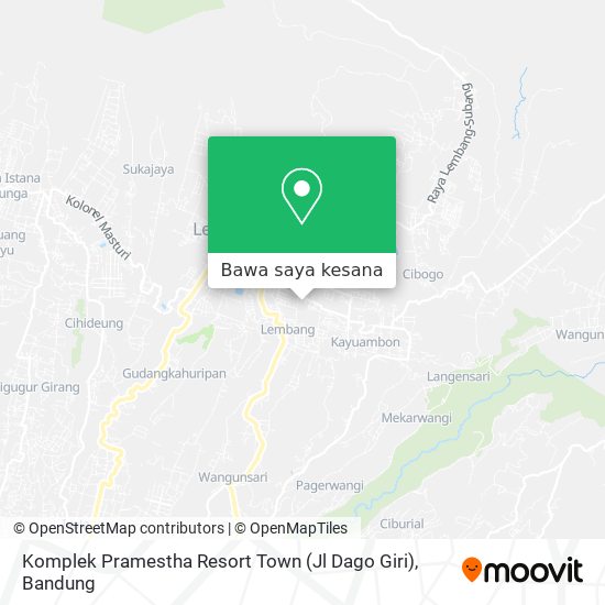 Peta Komplek Pramestha Resort Town (Jl Dago Giri)