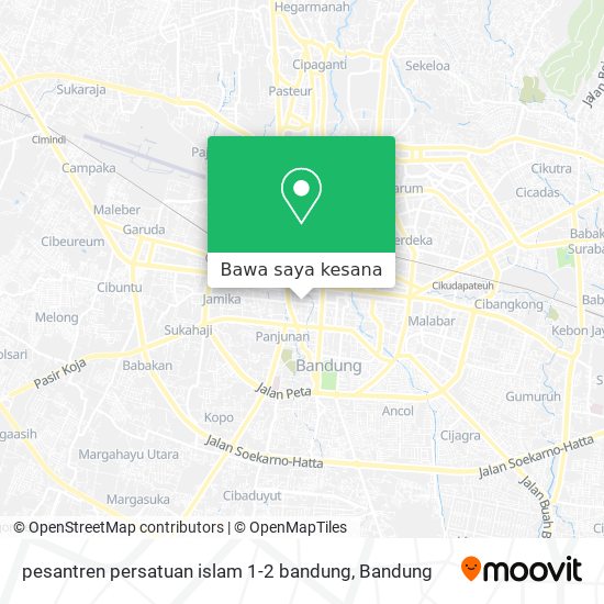 Peta pesantren persatuan islam 1-2 bandung