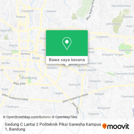 Peta Gedung C Lantai 2 Politeknik Piksi Ganesha Kampus 1