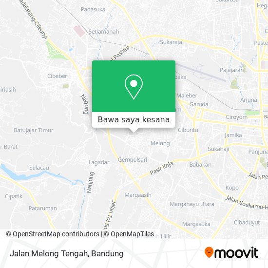 Peta Jalan Melong Tengah