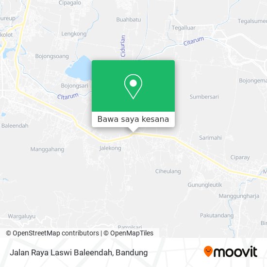 Peta Jalan Raya Laswi Baleendah