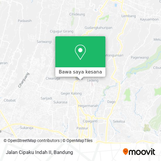 Peta Jalan Cipaku Indah II