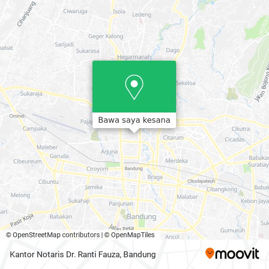 Peta Kantor Notaris Dr. Ranti Fauza