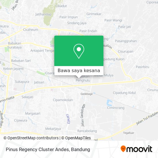 Peta Pinus Regency Cluster Andes