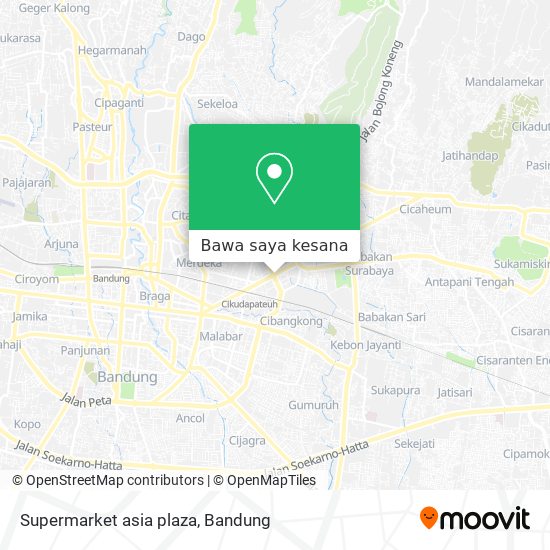 Peta Supermarket asia plaza