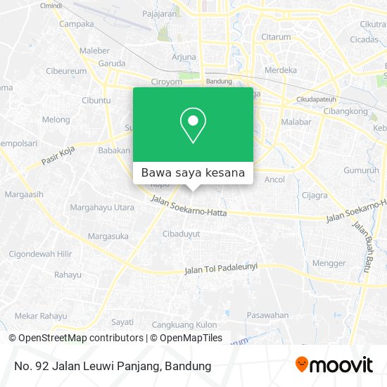 Peta No. 92 Jalan Leuwi Panjang