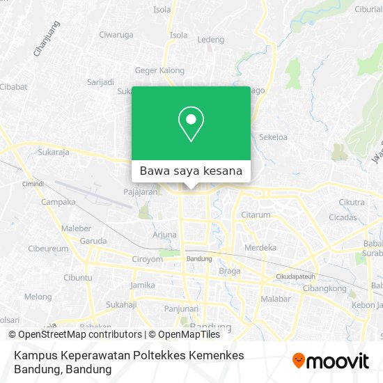 Peta Kampus Keperawatan Poltekkes Kemenkes Bandung
