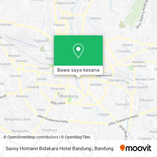 Peta Savoy Homann Bidakara Hotel Bandung: