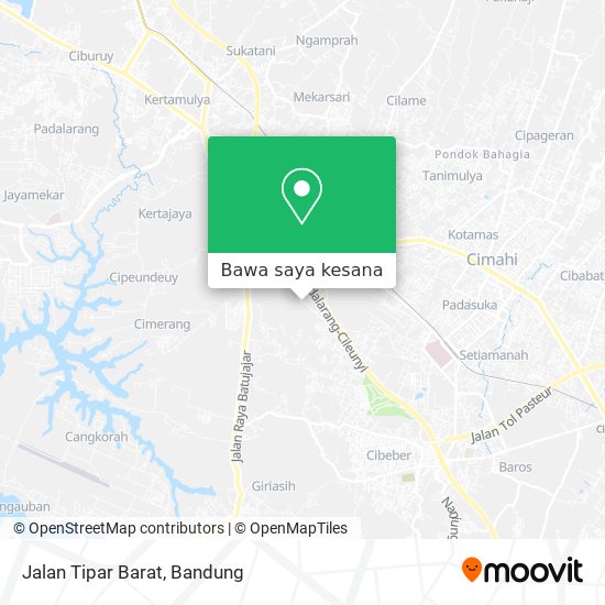 Peta Jalan Tipar Barat