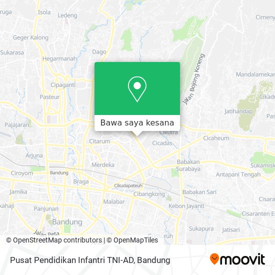 Peta Pusat Pendidikan Infantri TNI-AD