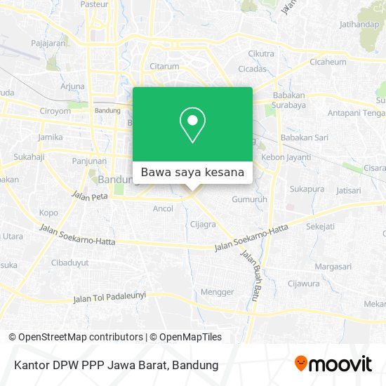 Peta Kantor DPW PPP Jawa Barat